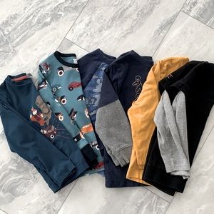 Polarn and Hanna Andersson Boys shirts (6 total) - size 5